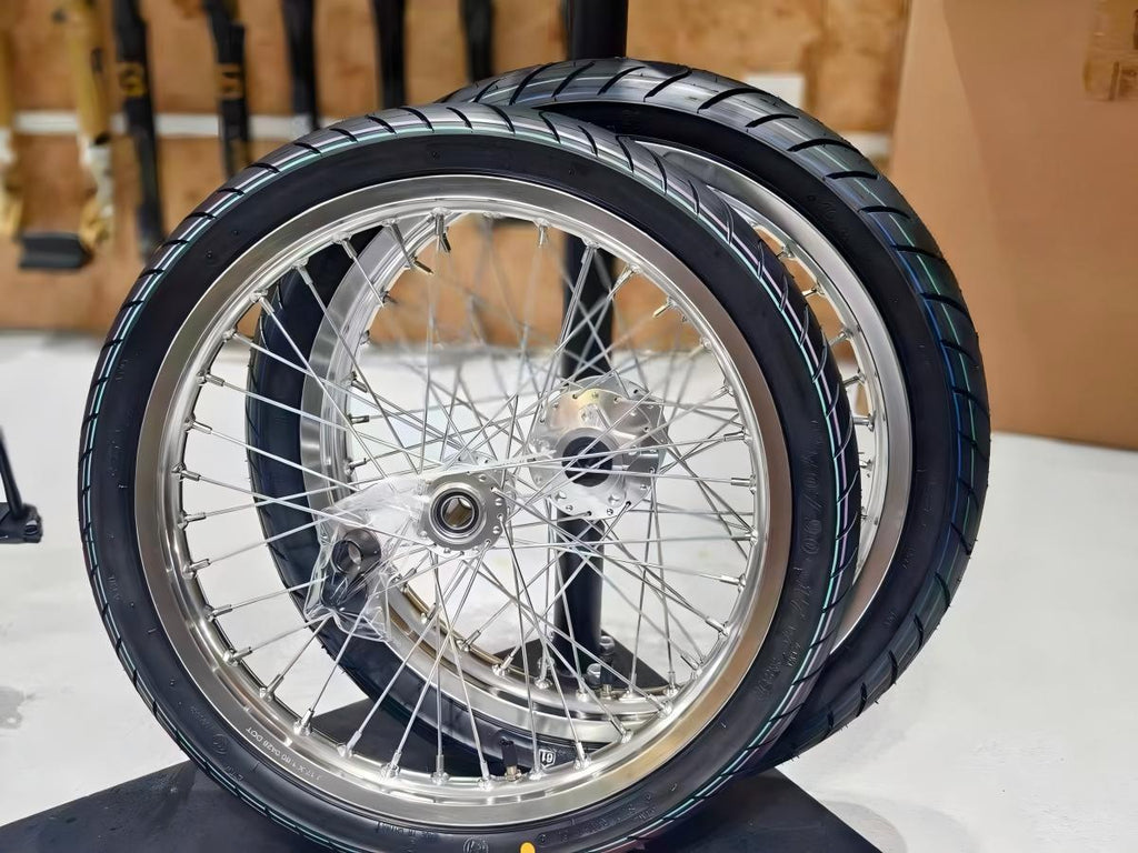 AUTHENTIC CST 17" Supermoto Wheelset – Surron LBX - Chrome or Black